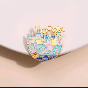 Harry Potter Hogwarts beautiful enamel pin jewelry women's decor bag pastel colo